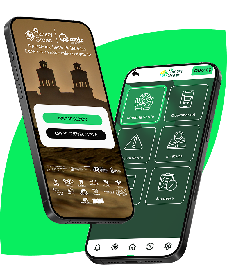 Vista previa de la Canary Green App