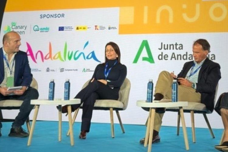 Representantes Asociación Municipios Turísticos de Canarias (AMTC) participan en el congreso internacional de turismo azul e innovación Sun&Blue 2025 en Almería 2025 y muestran proyectos en sus destinos de ‘Soy Canary Green’ para avanzar hacia un modelo turístico  más eficiente y responsable en Canarias
